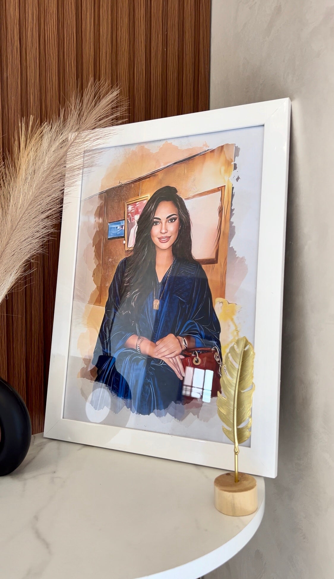 Tableau Portrait لوحة فنية الحجم كبير بالألوان