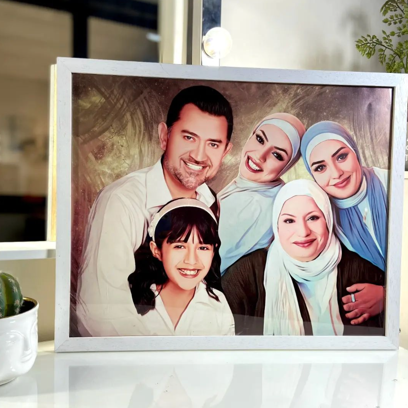 Tableau Portrait لوحة فنية الحجم كبير بالألوان