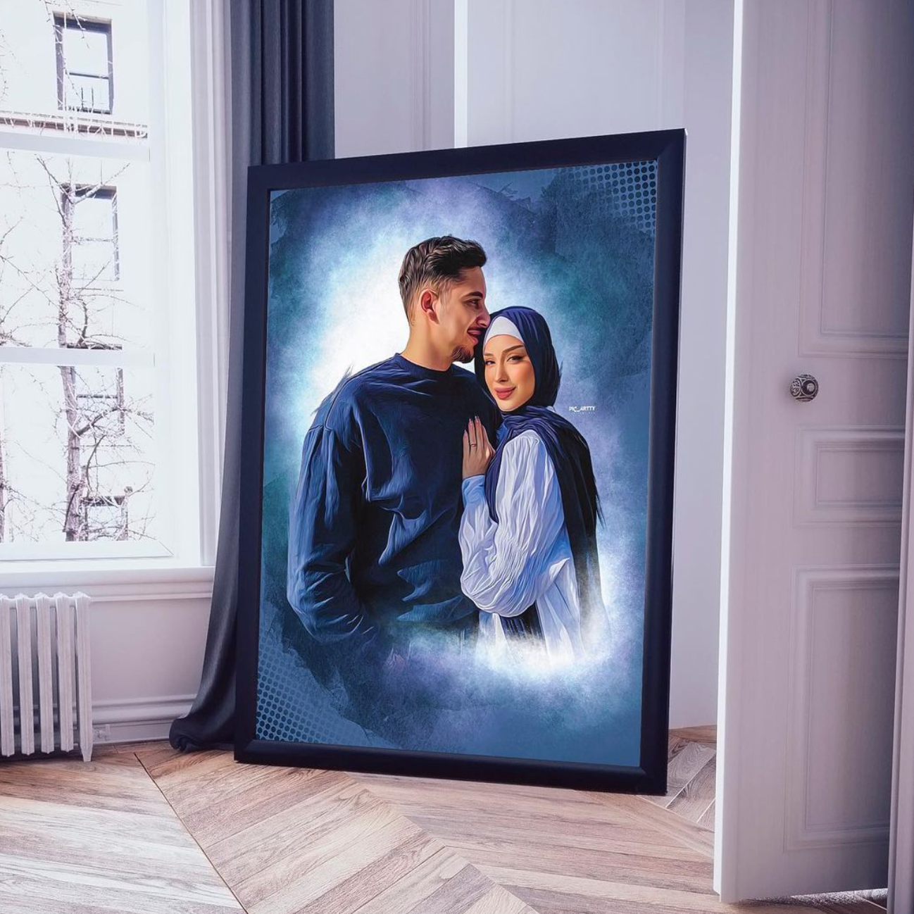 Tableau Portrait لوحة فنية الحجم كبير بالألوان
