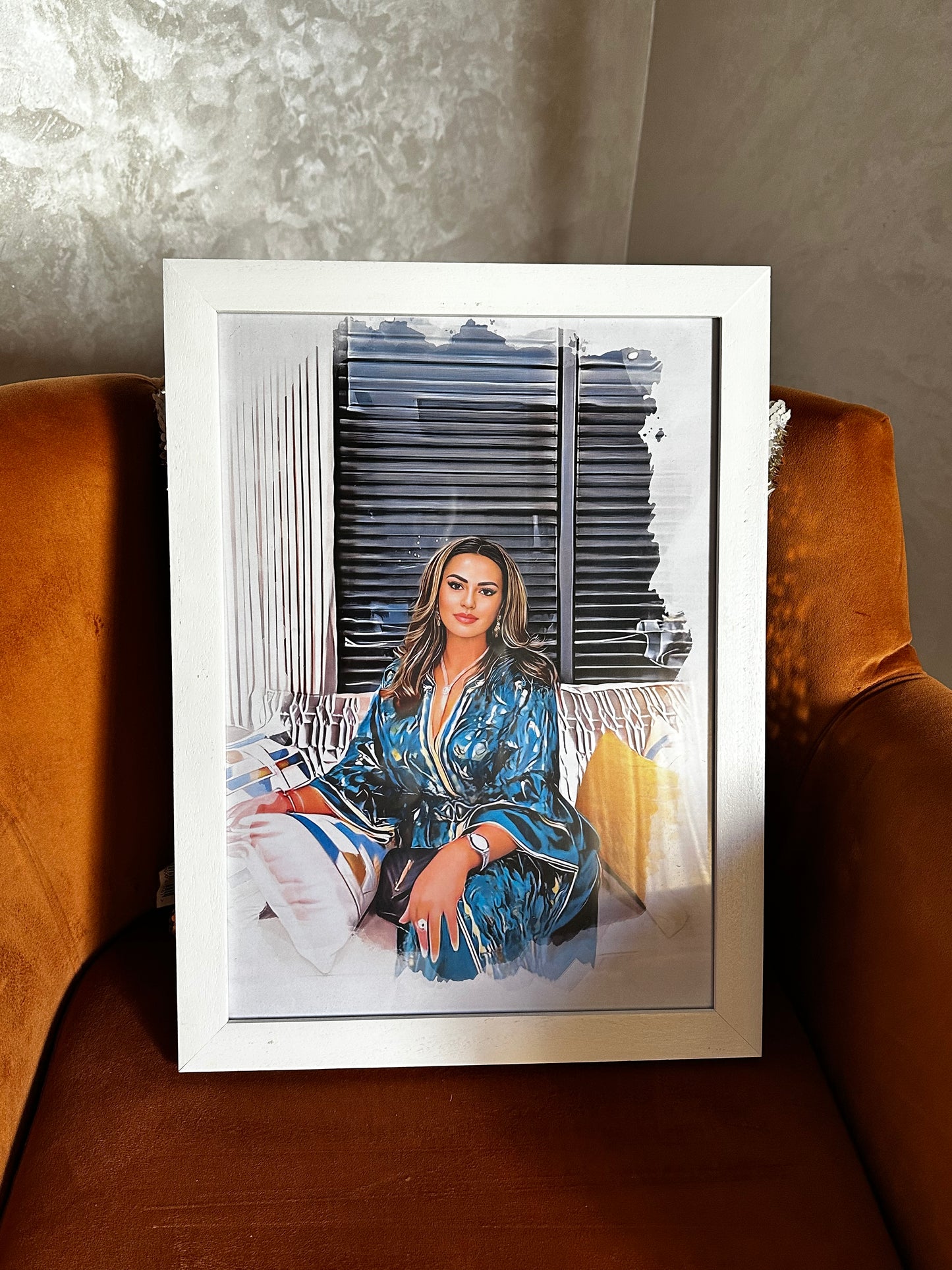 Tableau Portrait لوحة فنية الحجم كبير بالألوان