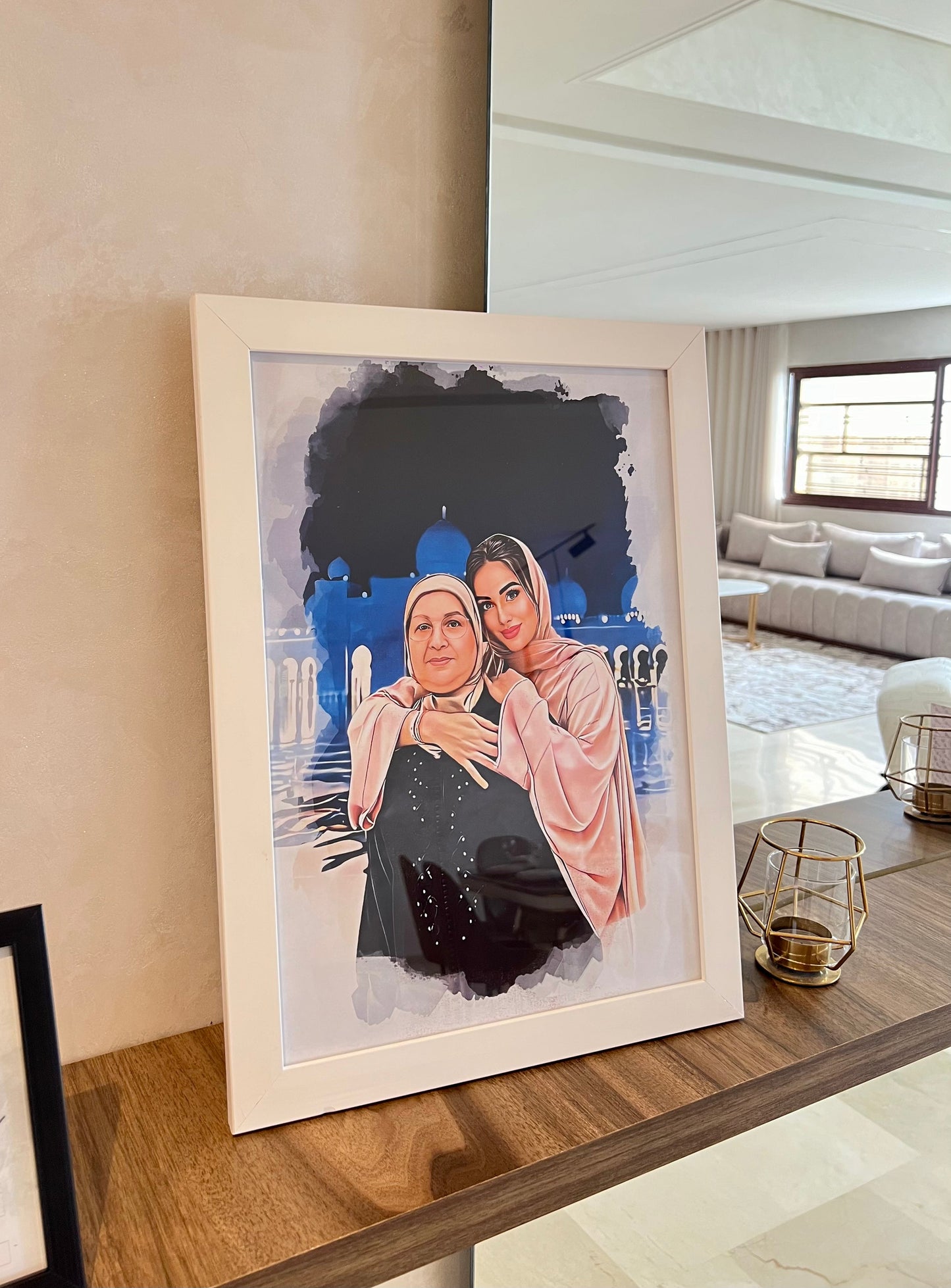 Tableau Portrait لوحة فنية الحجم كبير بالألوان
